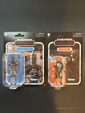 Star Wars Mandalorian & IG-12 Grogu & Anzellan the vintage collection